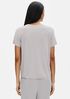Stretch Silk Jersey Crew Neck Tee