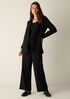 Stretch Wool Crepe Long Blazer