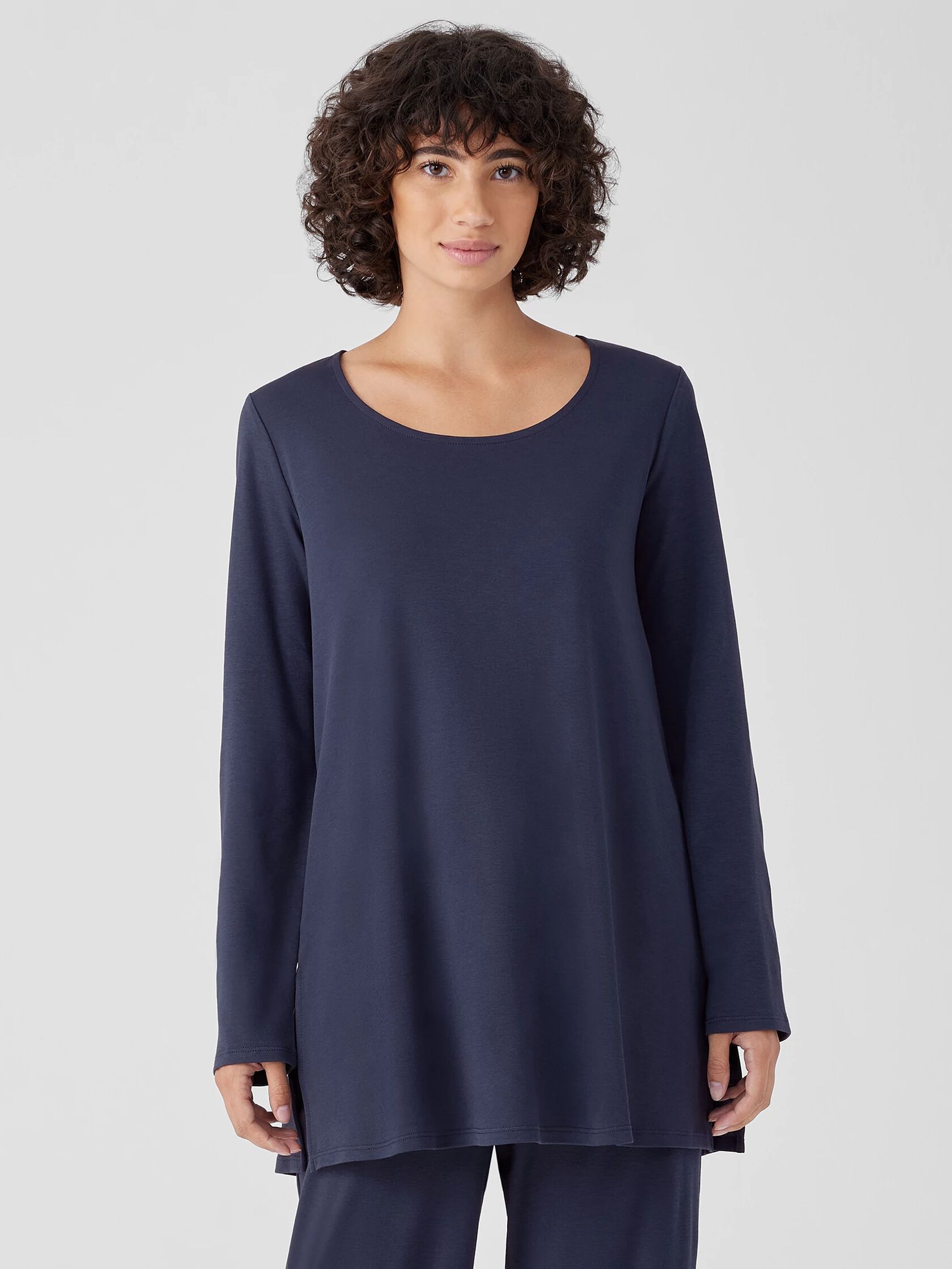 Organic Cotton Interlock Long Sleep Top