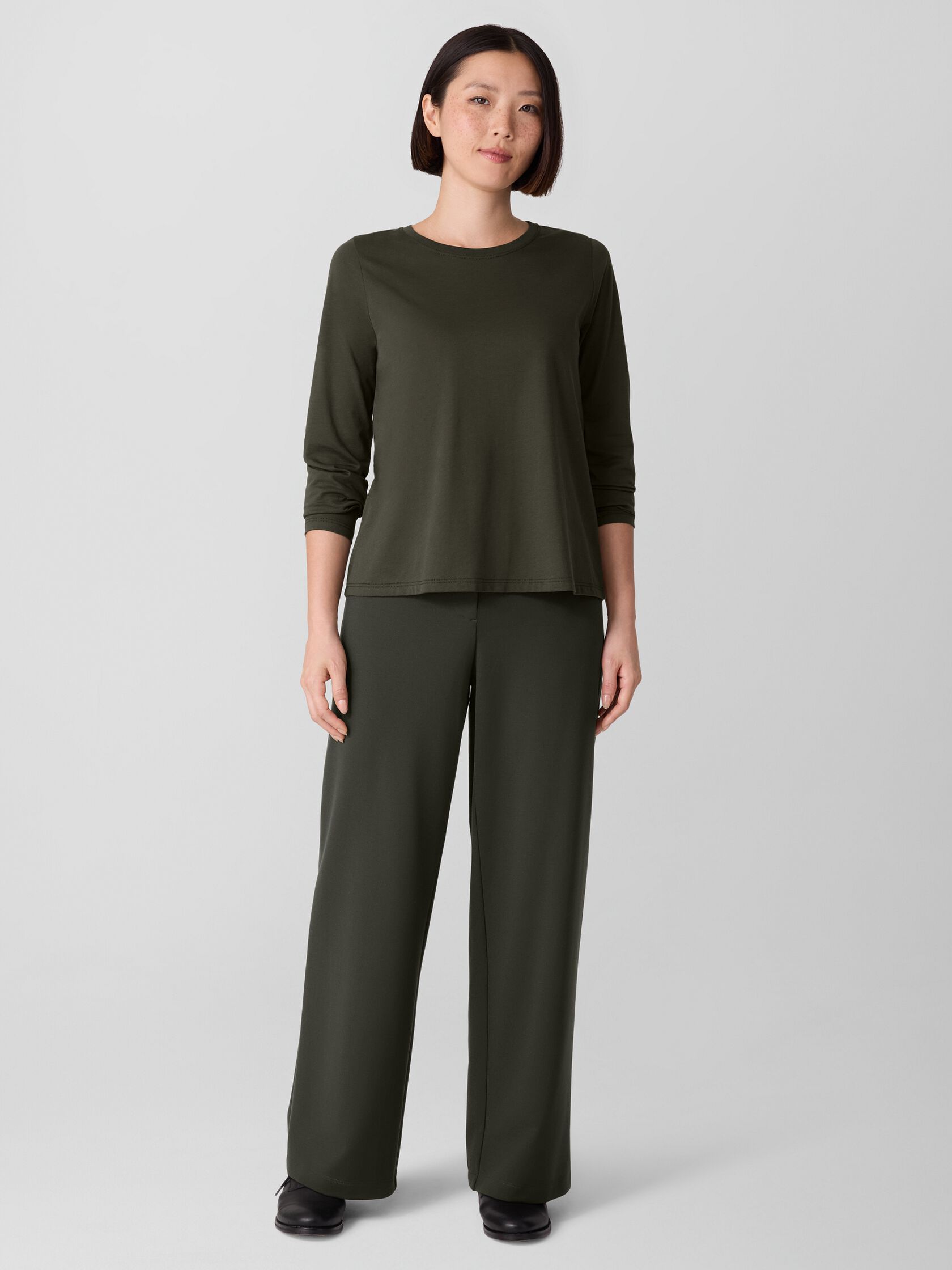 Organic Pima Cotton Jersey Long-Sleeve Tee