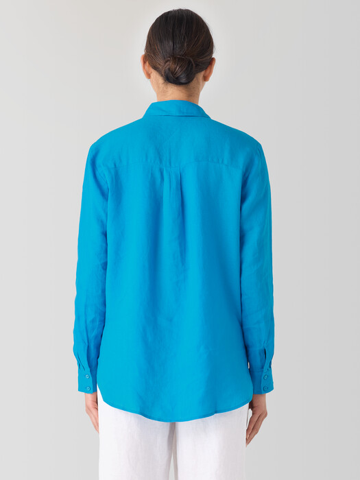 Organic Handkerchief Linen Classic Collar Shirt