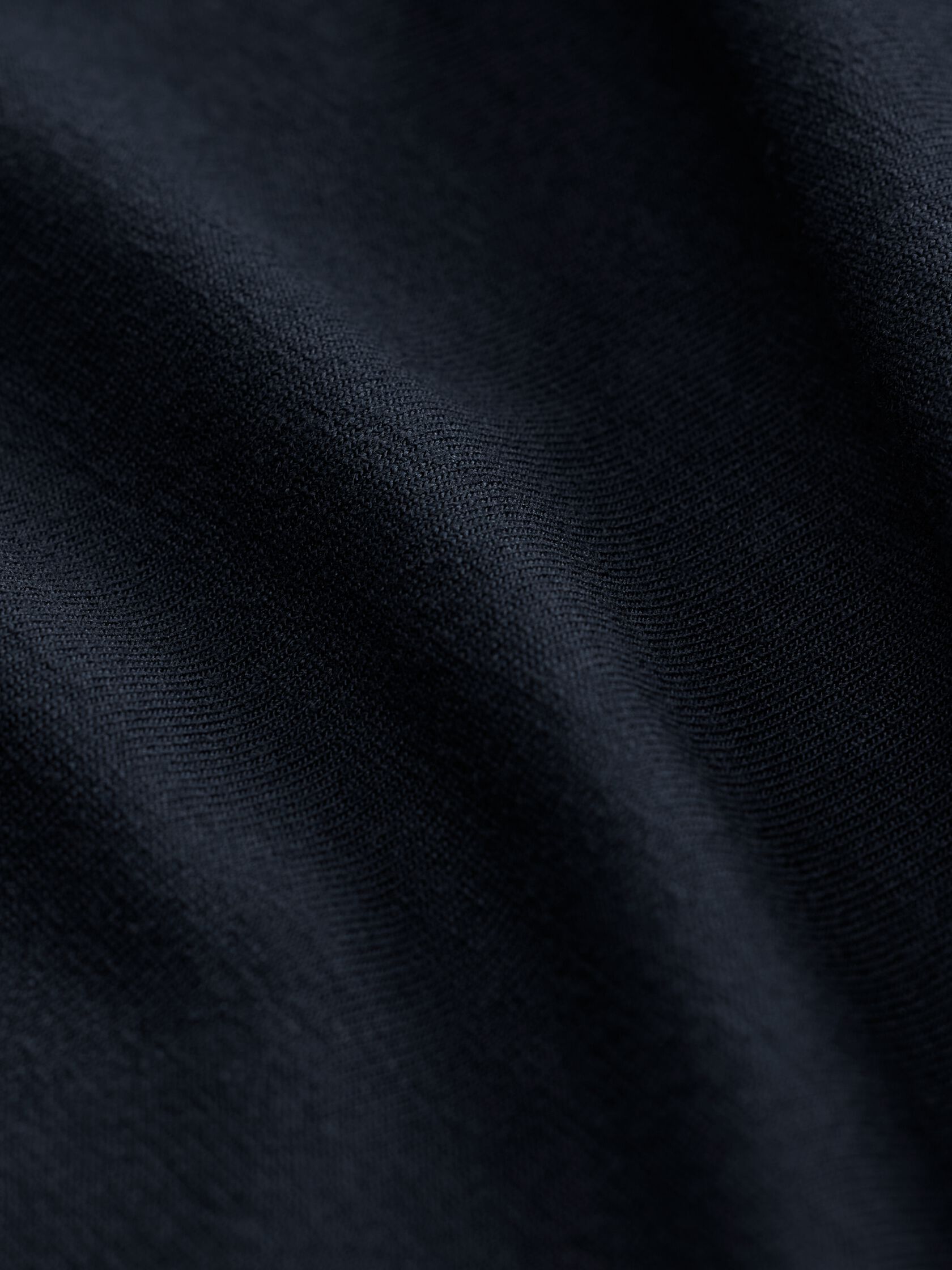 Fine Stretch Jersey Knit V-Neck Long Top