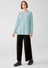 Organic Cotton Easy Jersey Crew Neck Top
