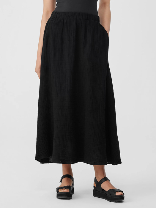 Organic Cotton Gauze Pocket Skirt