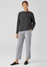 Soft Wool Flannel Pleated Tapered Pant