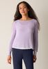 Cotton Silk Cord Ballet Neck Top