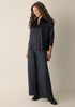 Stretch Silk Charmeuse Classic Collar Shirt