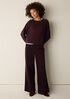 Brushed Organic Cotton Wide-Leg Pant