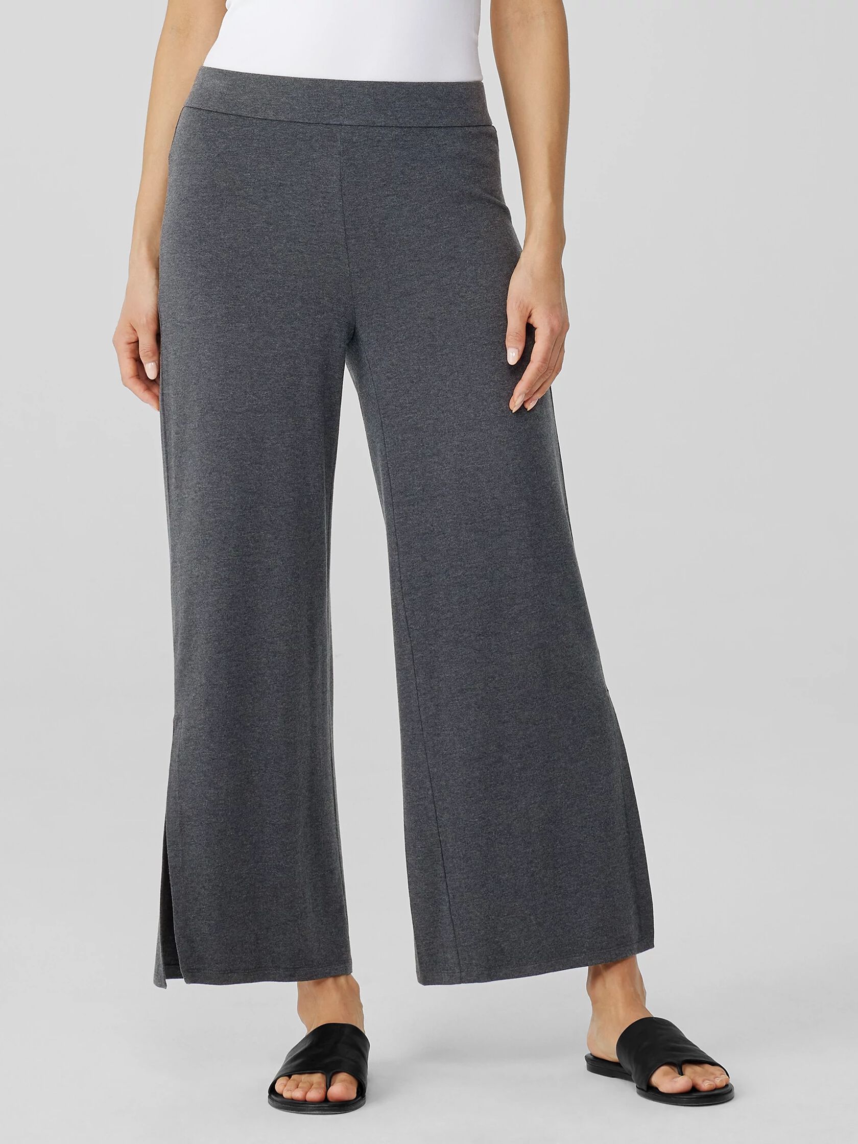 Fine Jersey Pant with Slits