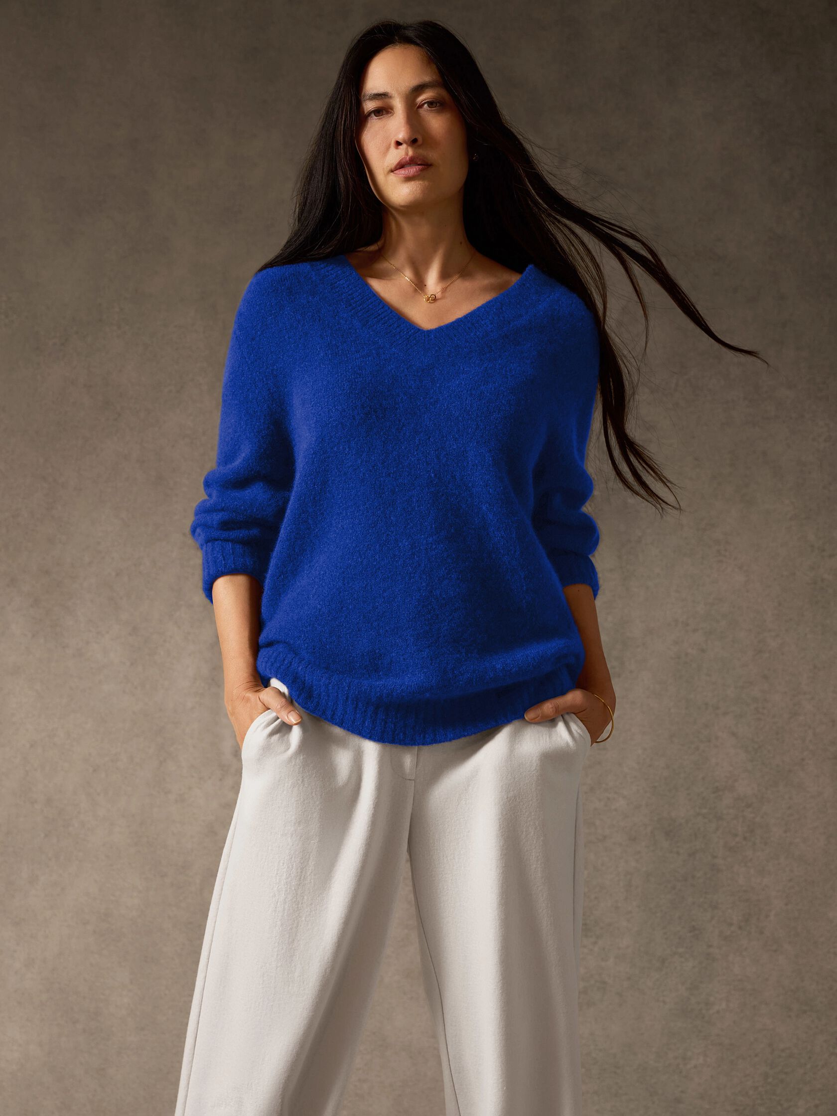 Cashmere Silk Bliss V-Neck Top