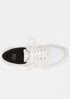 Trainer Leather and Canvas Sneaker