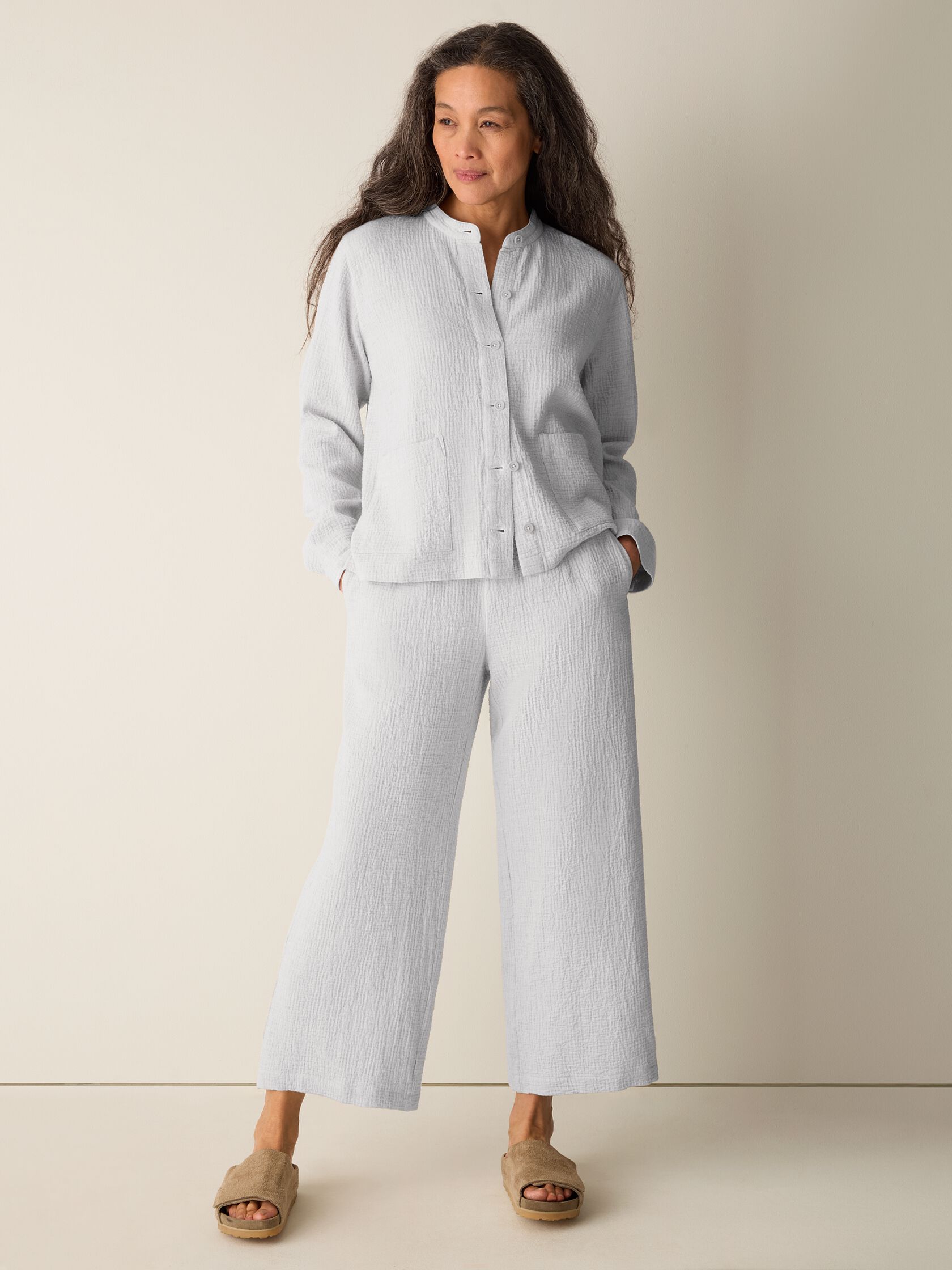 Organic Cotton Doubleweave Shirt Jacket