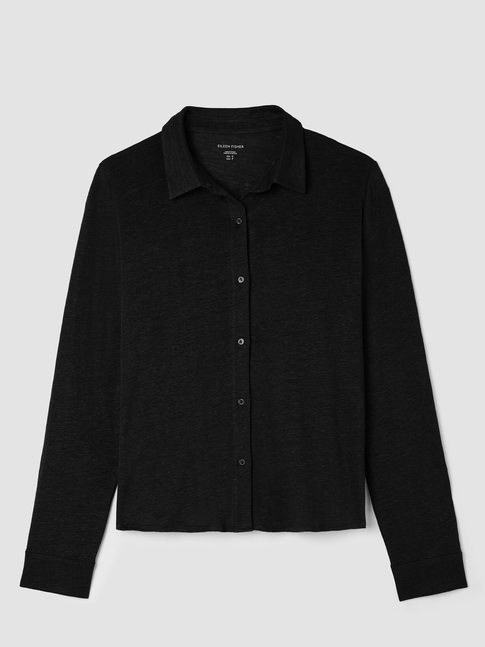 Organic Linen Jersey Classic Collar Shirt