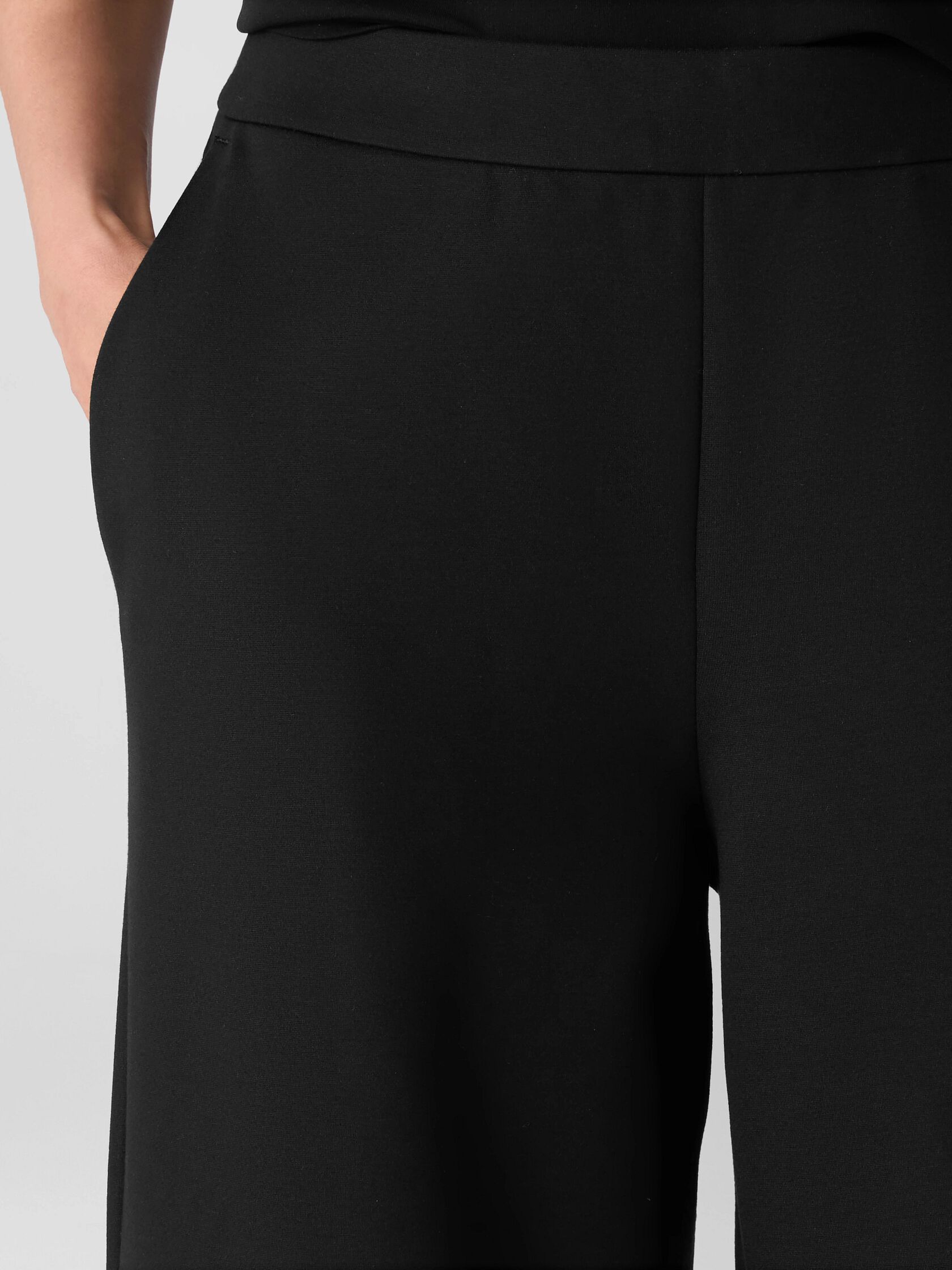 Washable Flex Ponte Wide-Leg Pant