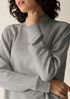 Heathered Fleece High Neck Top