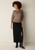 Washable Flex Ponte Straight Skirt