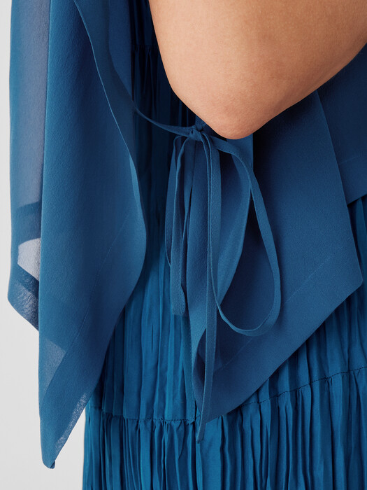 Sheer Silk Georgette Poncho