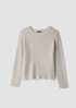 Superfine Merino Crew Neck Top in Regenerative Wool