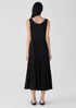 Crushed Silk Tiered Dress