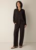 Woven Pliss&eacute; Straight Pant
