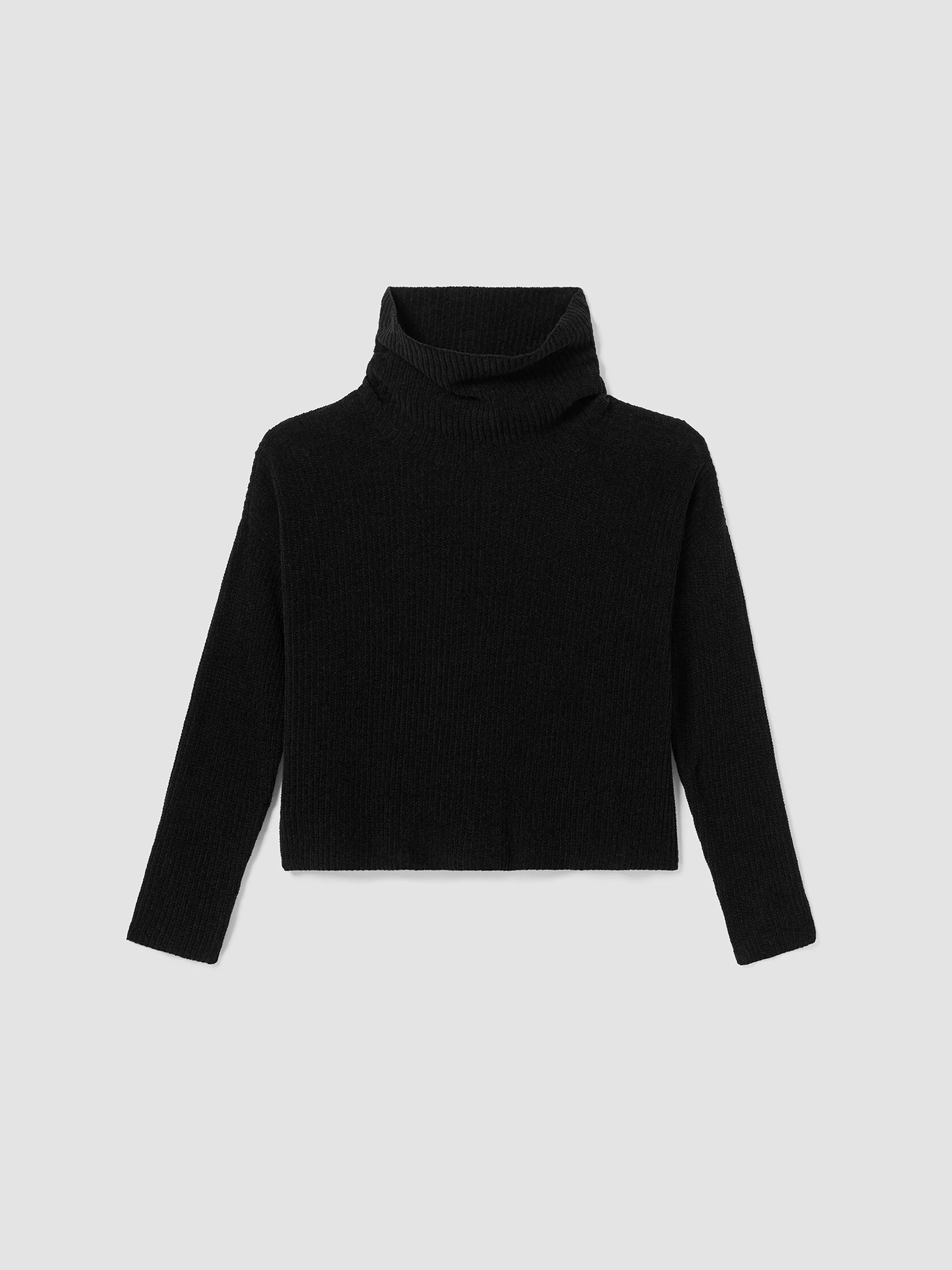 Organic Cotton Chenille Turtleneck Top