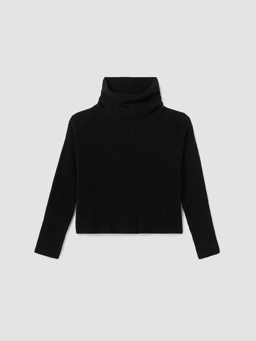 Organic Cotton Chenille Turtleneck Top