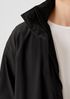 Light Cotton Nylon Stand Collar Long Coat