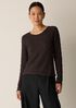 Bubble Jacquard Round Neck Top