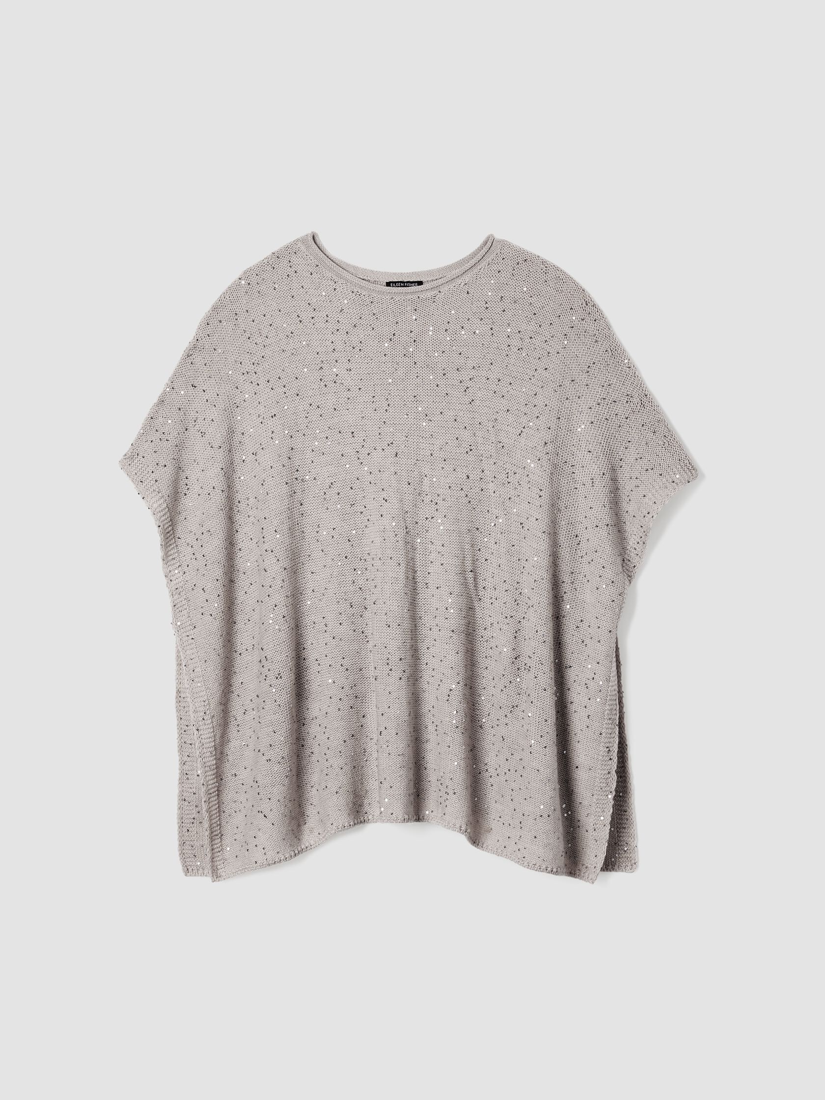 Merino Sequin Poncho