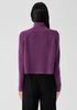 Merino Cropped Turtleneck Top in Regenerative Wool