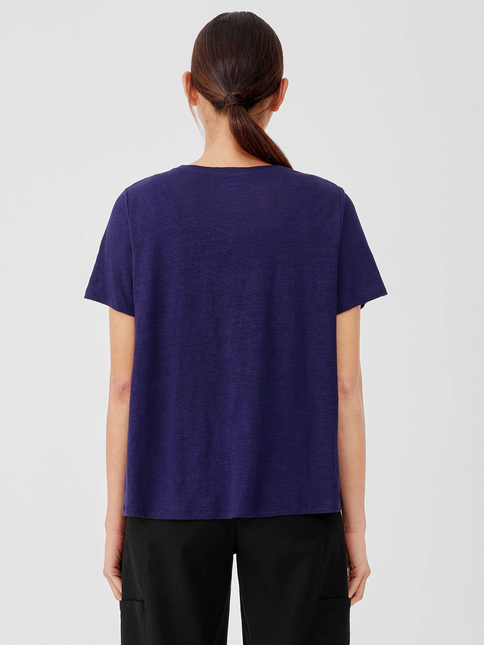 Organic Linen Jersey Crew Neck Tee