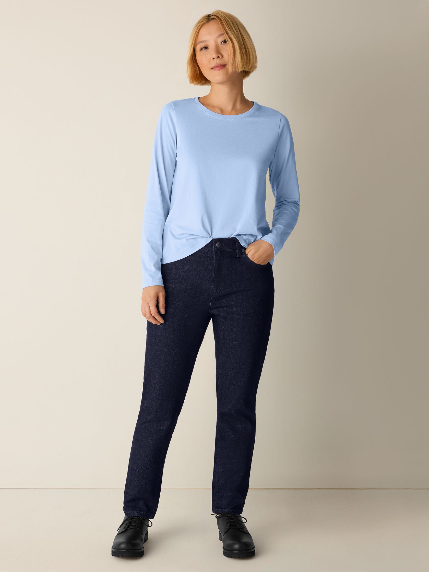 Cotton Stretch Denim Slim Jean