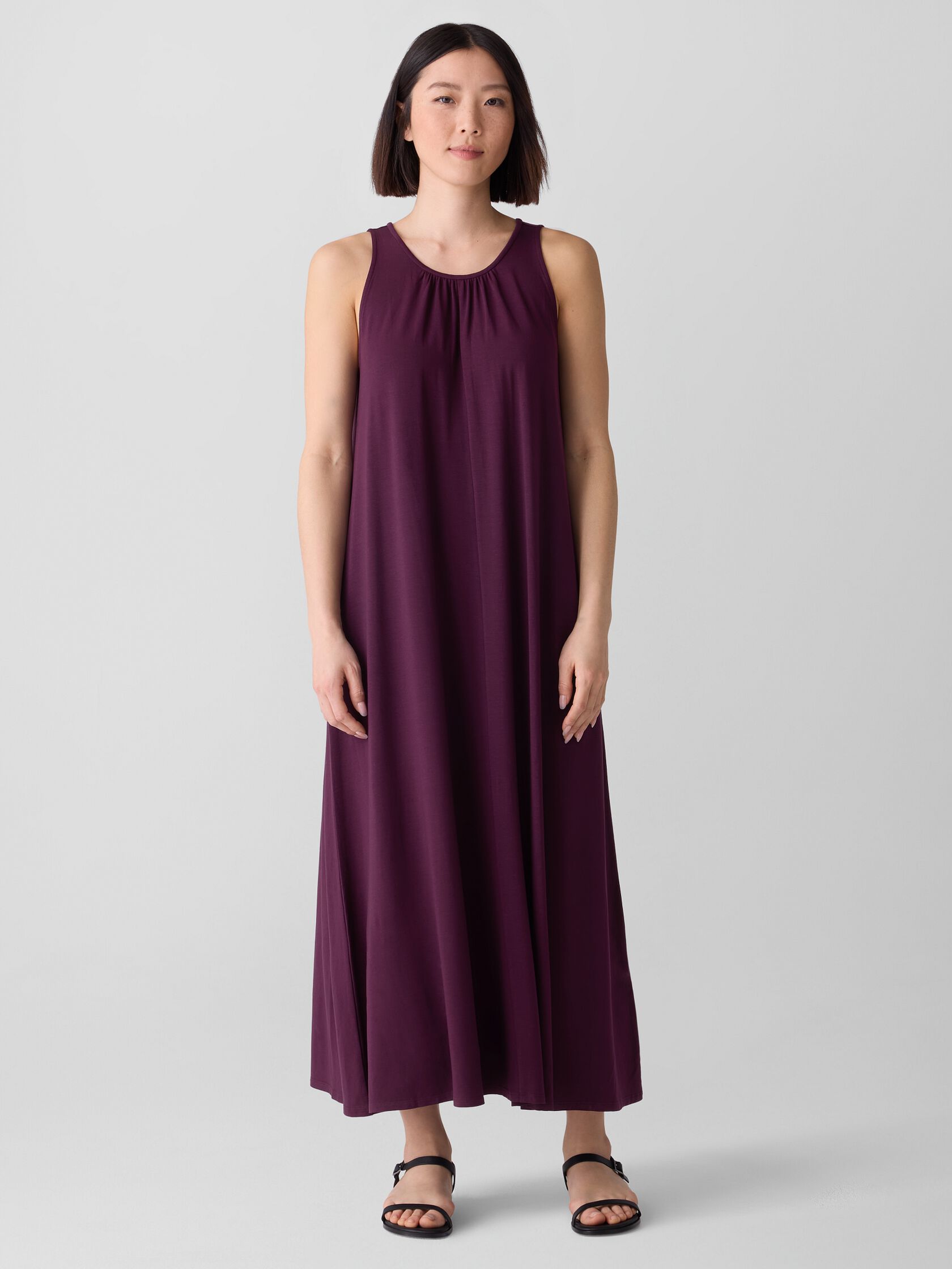 Fine Jersey Round Neck Tank Dress