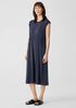 Fine Jersey Jewel Neck Dress