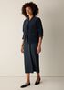 Organic Cotton Stretch Corduroy High Collar Jacket