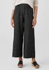 Tweedy Hemp Cotton Wide-Leg Pant