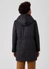 Eggshell Recycled Nylon Hooded Coat