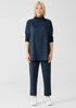 Cozy Brushed Terry Hug Funnel Neck Top
