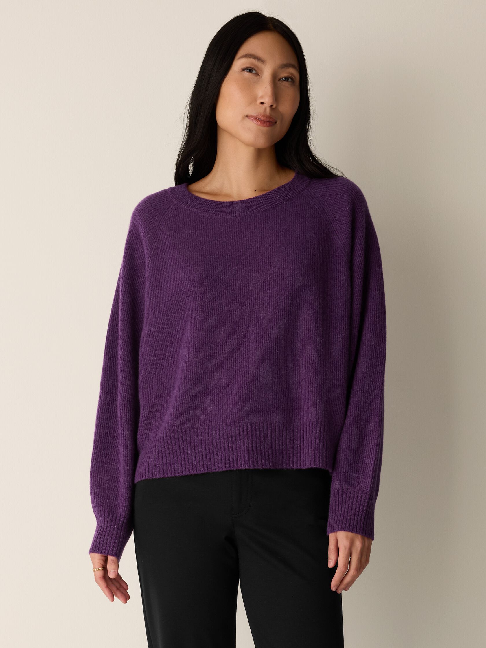 Italian Cashmere Crew Neck Top