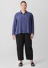Silk Georgette Crepe Classic Collar Shirt