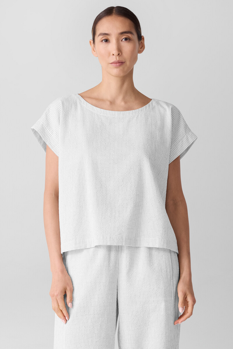 Organic Cotton Ripple Square Top Organic Cotton Ripple Square Top