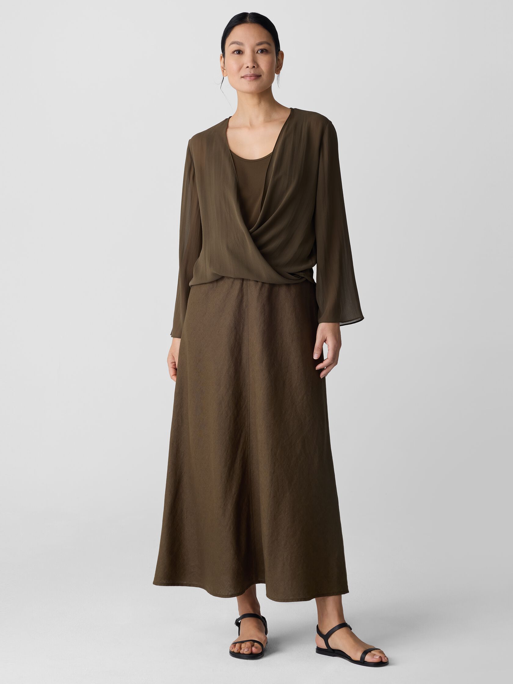 Organic Linen Bias Skirt