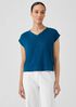 Organic Linen Jersey V-Neck Tee
