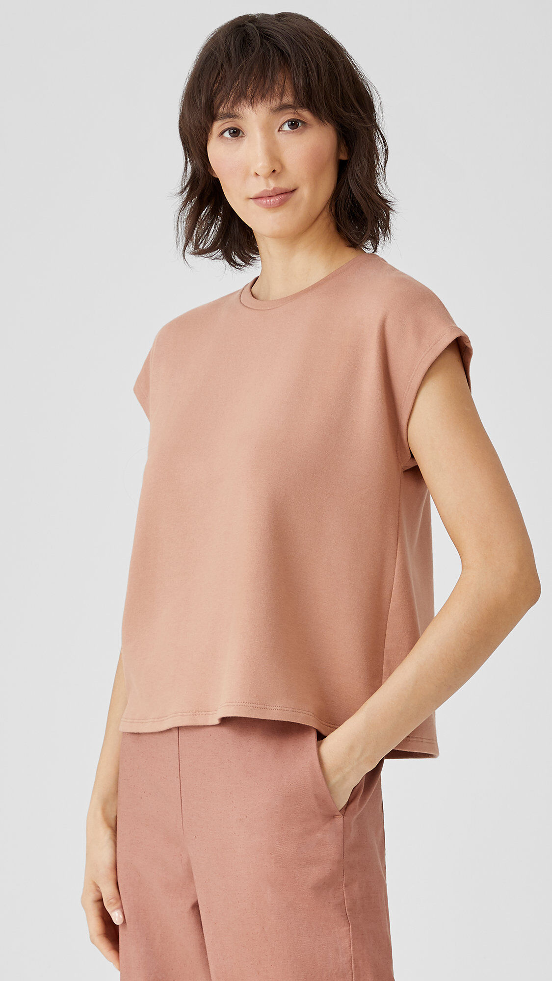 Cozy Brushed Terry Hug Square Top