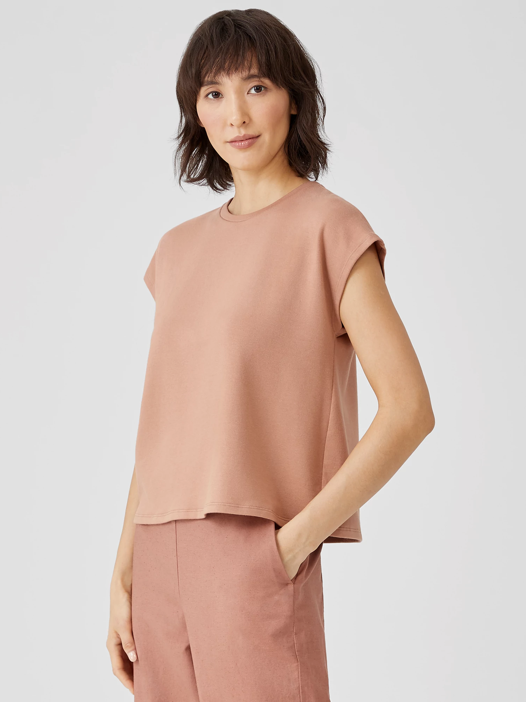 Cozy Brushed Terry Square Top