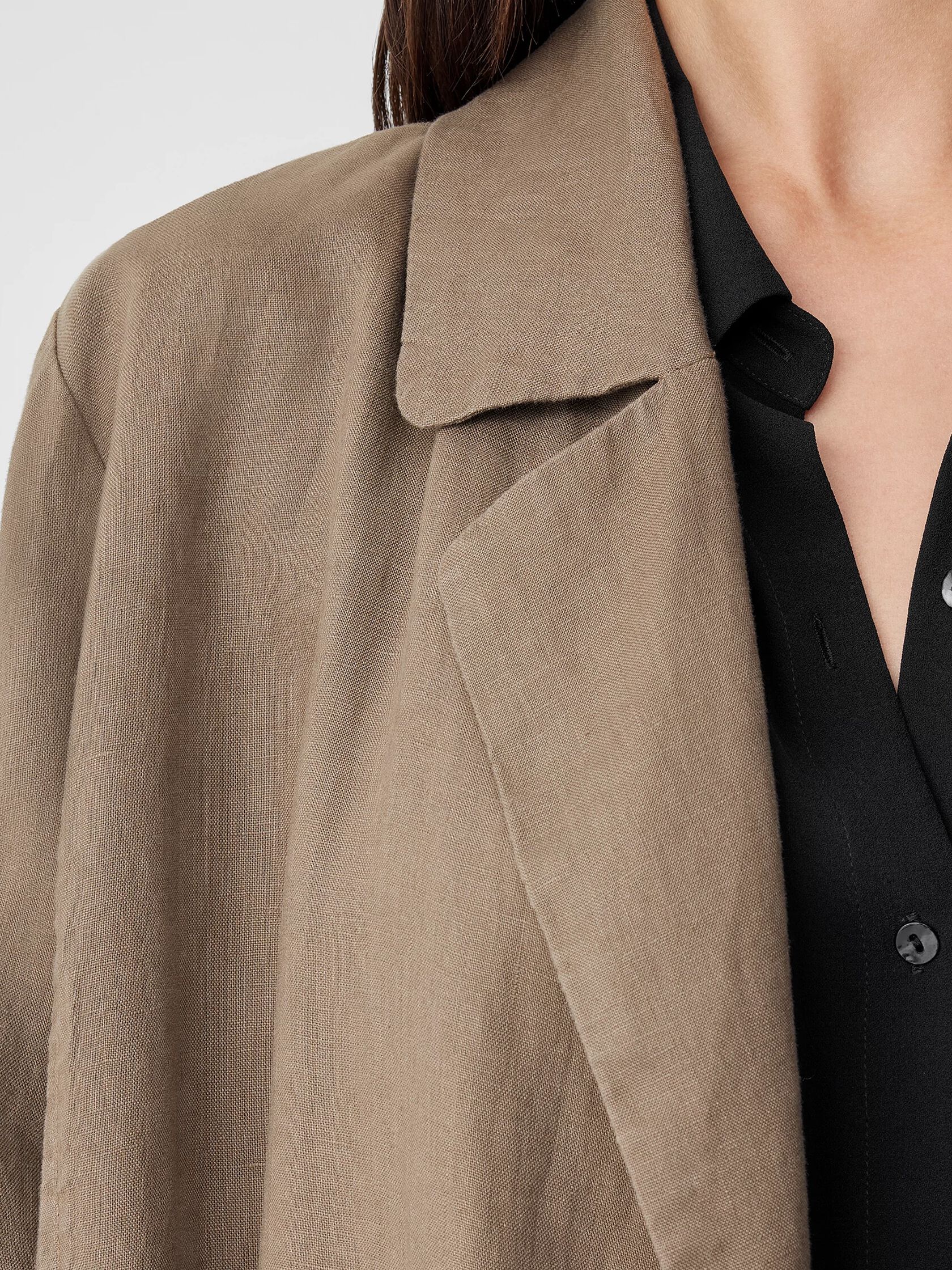 Organic Linen Trench Coat