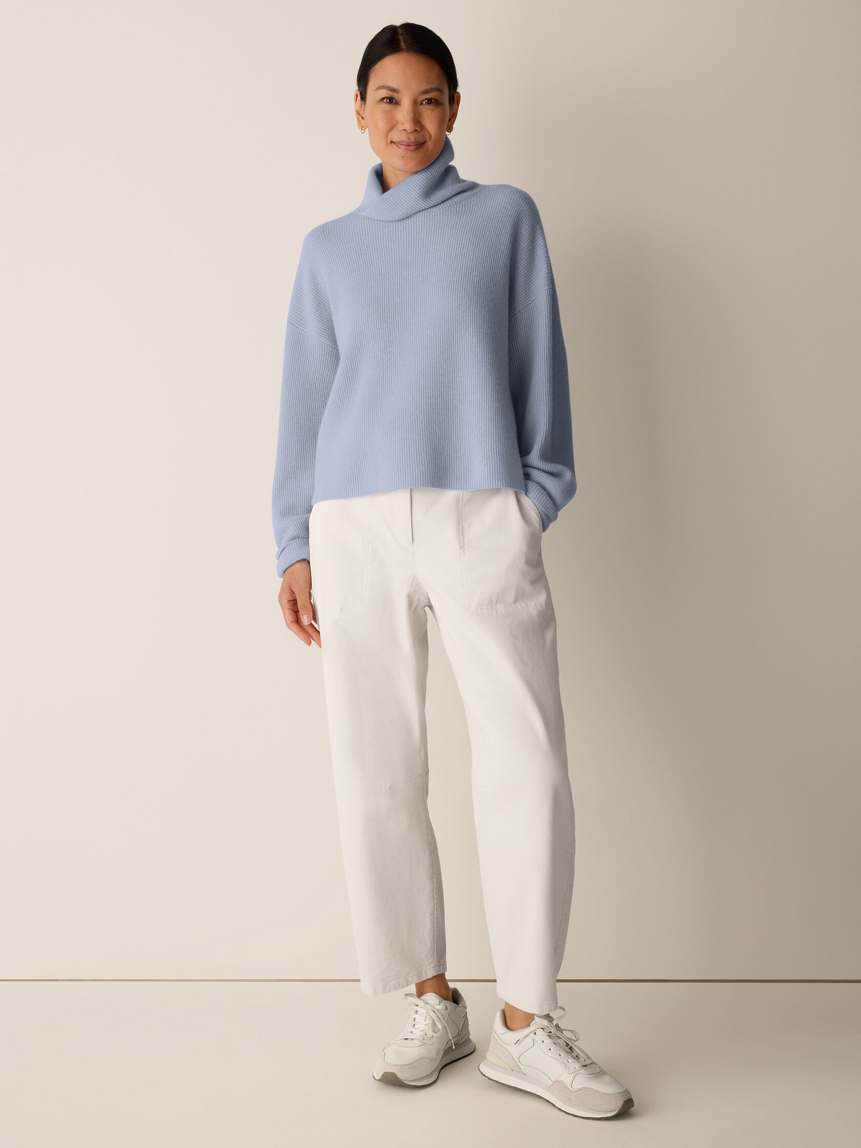 Italian Cashmere Turtleneck Top