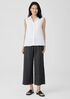 Garment-Dyed Organic Linen Wide-Leg Pant