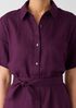 Organic Linen Classic Collar Shirtdress
