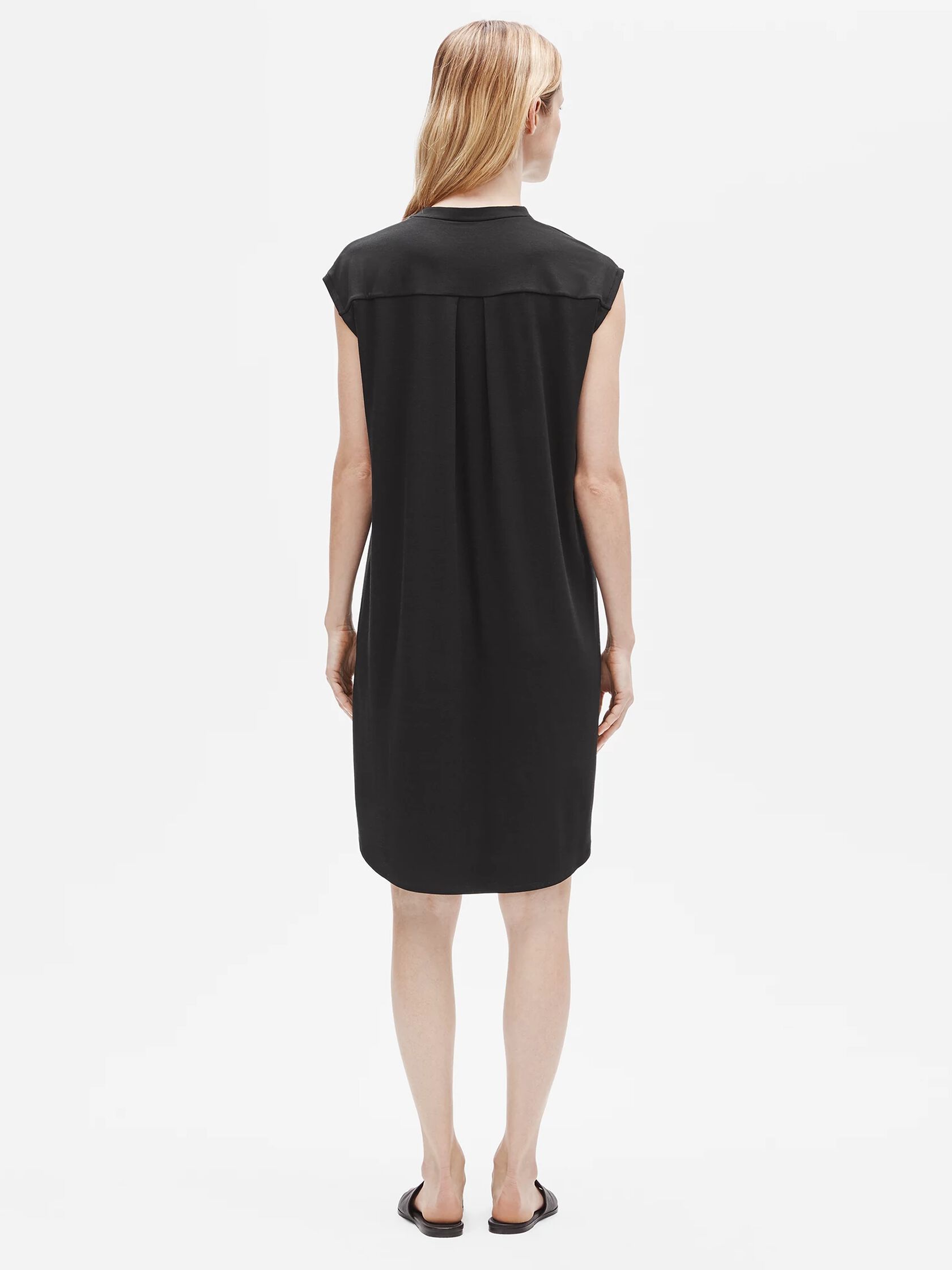 Fine Jersey Mandarin Collar Dress
